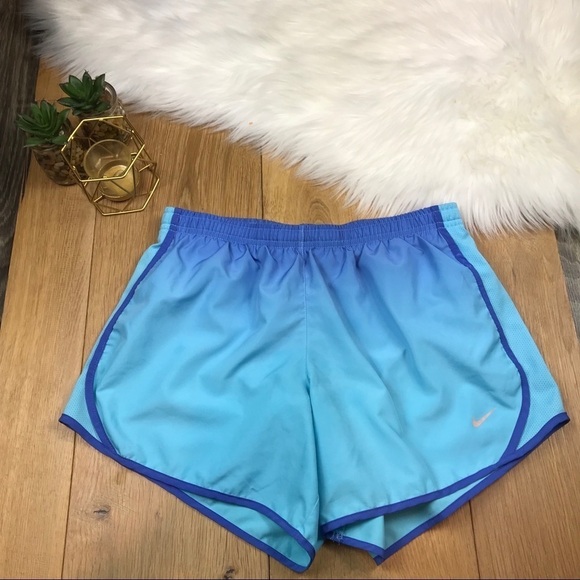 Nike Dri Fit Blue Ombre Running Shorts #863